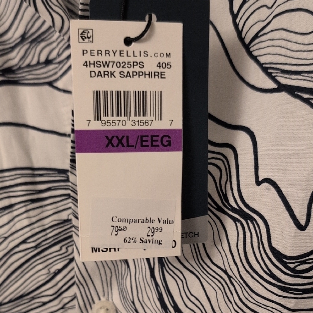 Perry Ellis Button Up Abstract Print - Picture 6 of 9